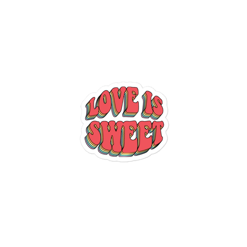 Love Is Sweet Sticker
