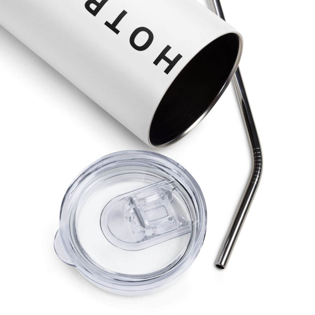 White Stainless Steel Tumbler