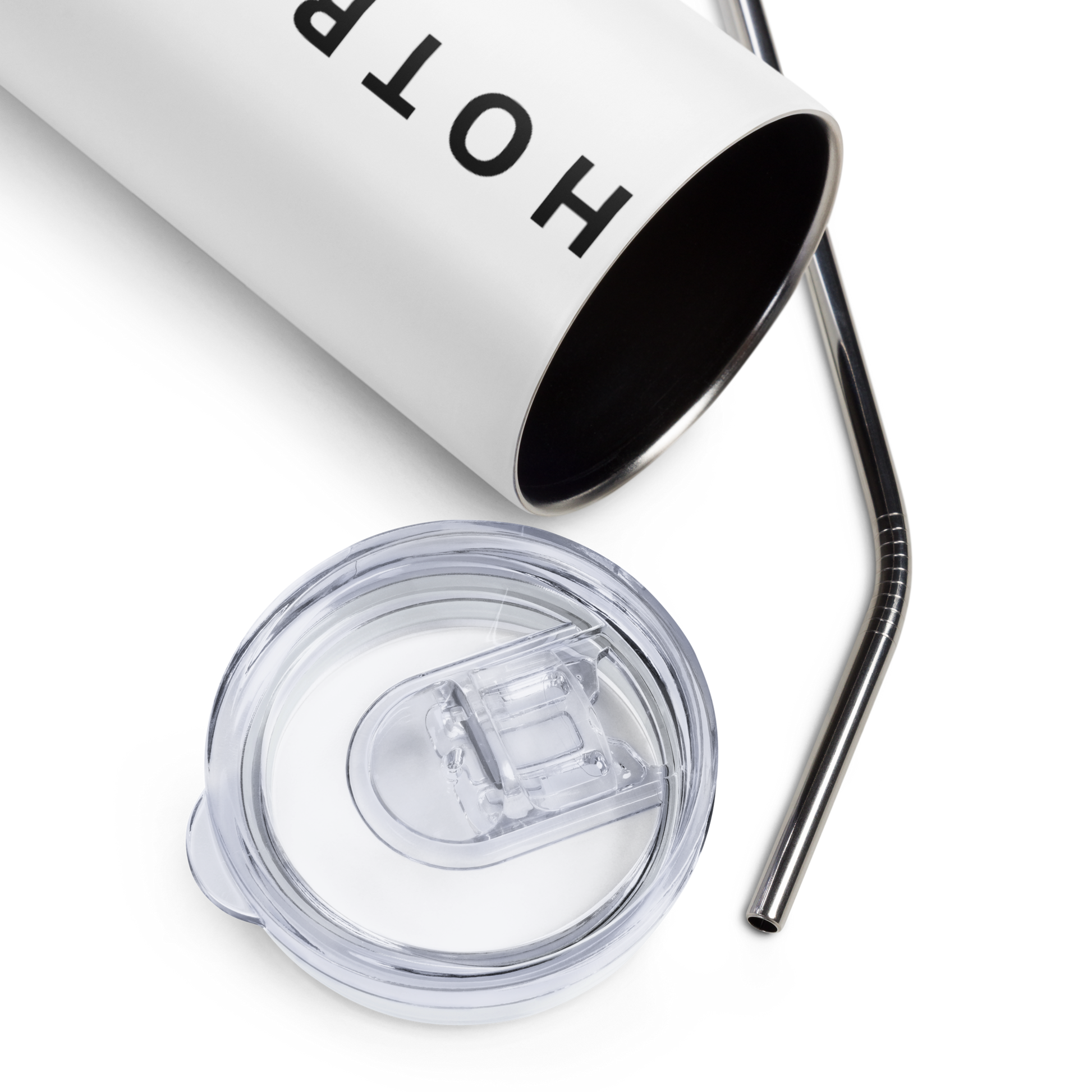 White Stainless Steel Tumbler